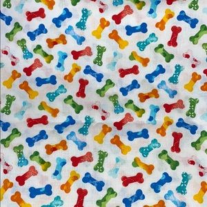 Cotton face mask, rainbow bones